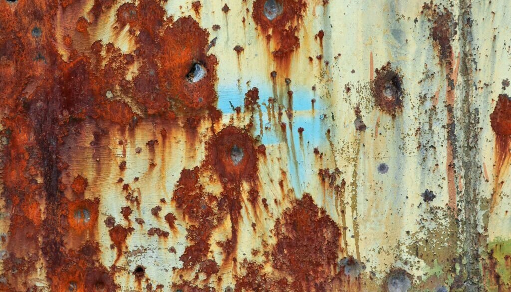 Wall with bullet holes