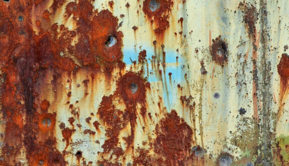 Wall with bullet holes