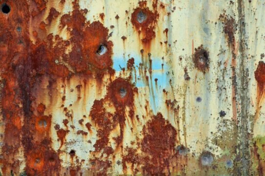 Wall with bullet holes