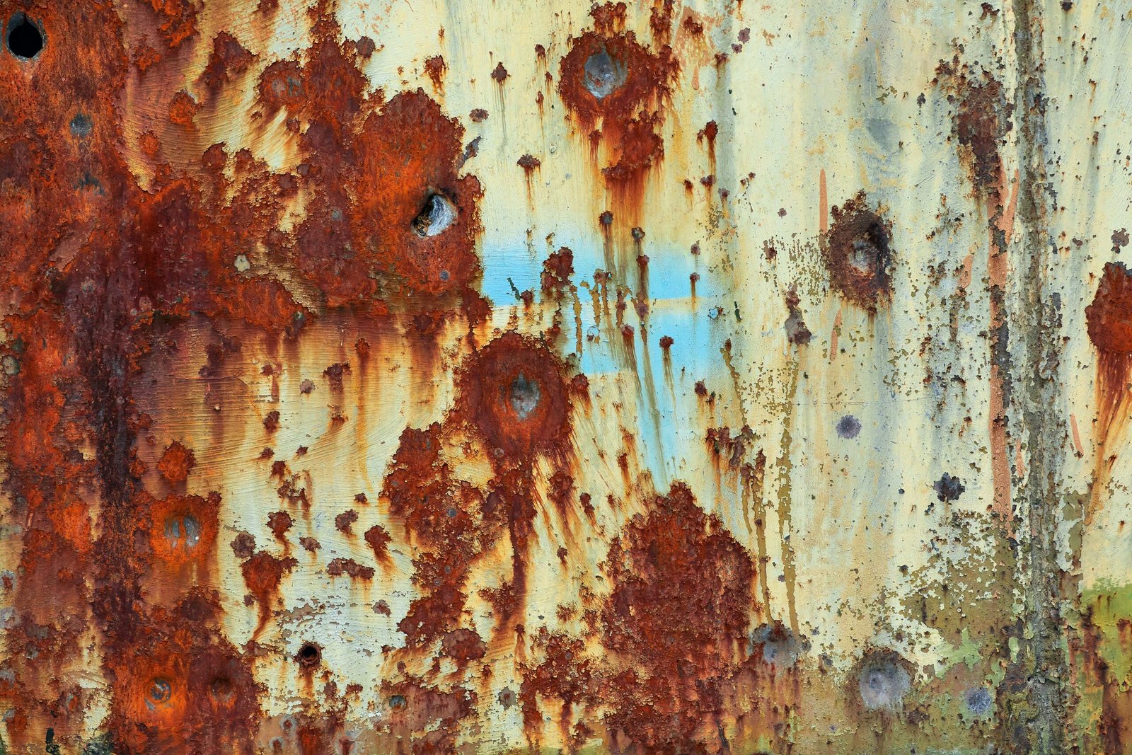 Wall with bullet holes